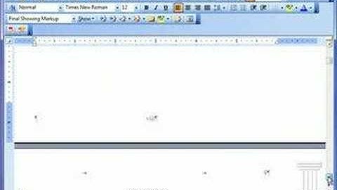 Changing Pagination in MS Word