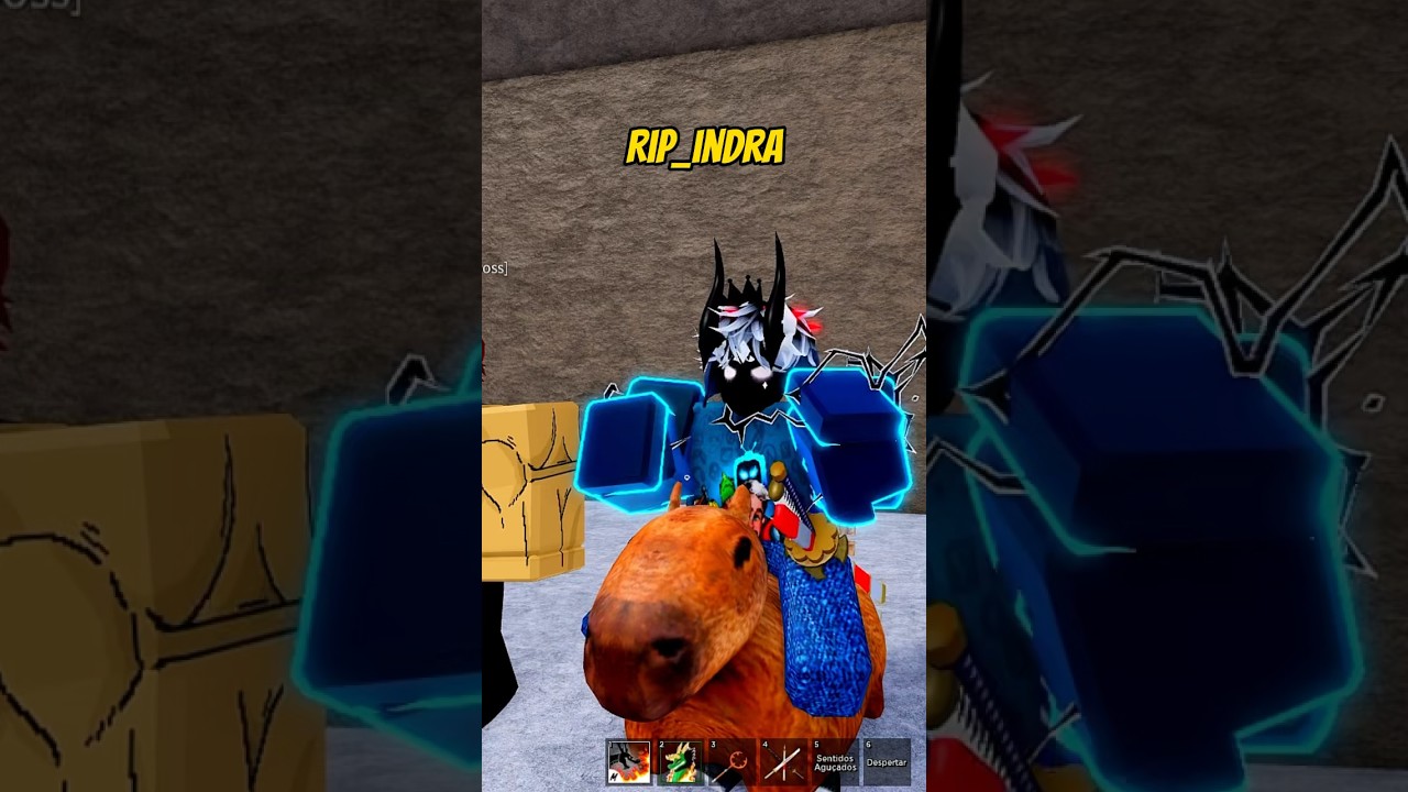 FINGI SER O RIP INDRA NAS TROCAS DO BLOX FRUITS (ROBLOX) 