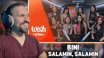 FIRST TIME Watching BINI perform "Salamin, Salamin" LIVE on the Wish USA Bus