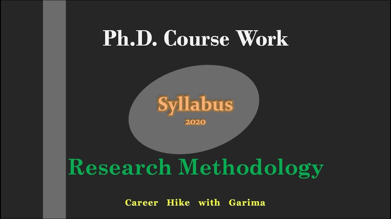 research methodology syllabus for phd entrance exam