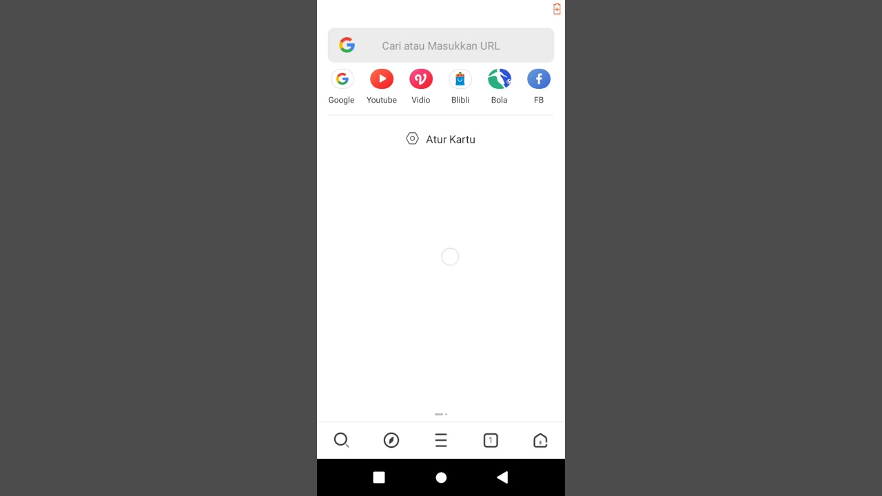 Fungsi incognito pada aplikasi UC Browser