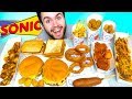 TRYING SONIC! THE WHOLE MENU! - Burgers, Chili Cheese Fries, Corn Dogs, & MORE Fast Food Taste Test!