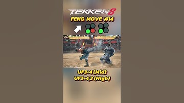 Feng Move#14 (UF3+4,3) Guide #tekken8fengwei #tekken8