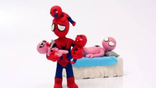Pink Spidergirl Pregnant Spiderbaby Quadruplets Spiderman Funny Superhero Videos Prank 2016 Soon