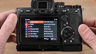 Use these A74 settings for Photo + Video (download my settings file for your camera)