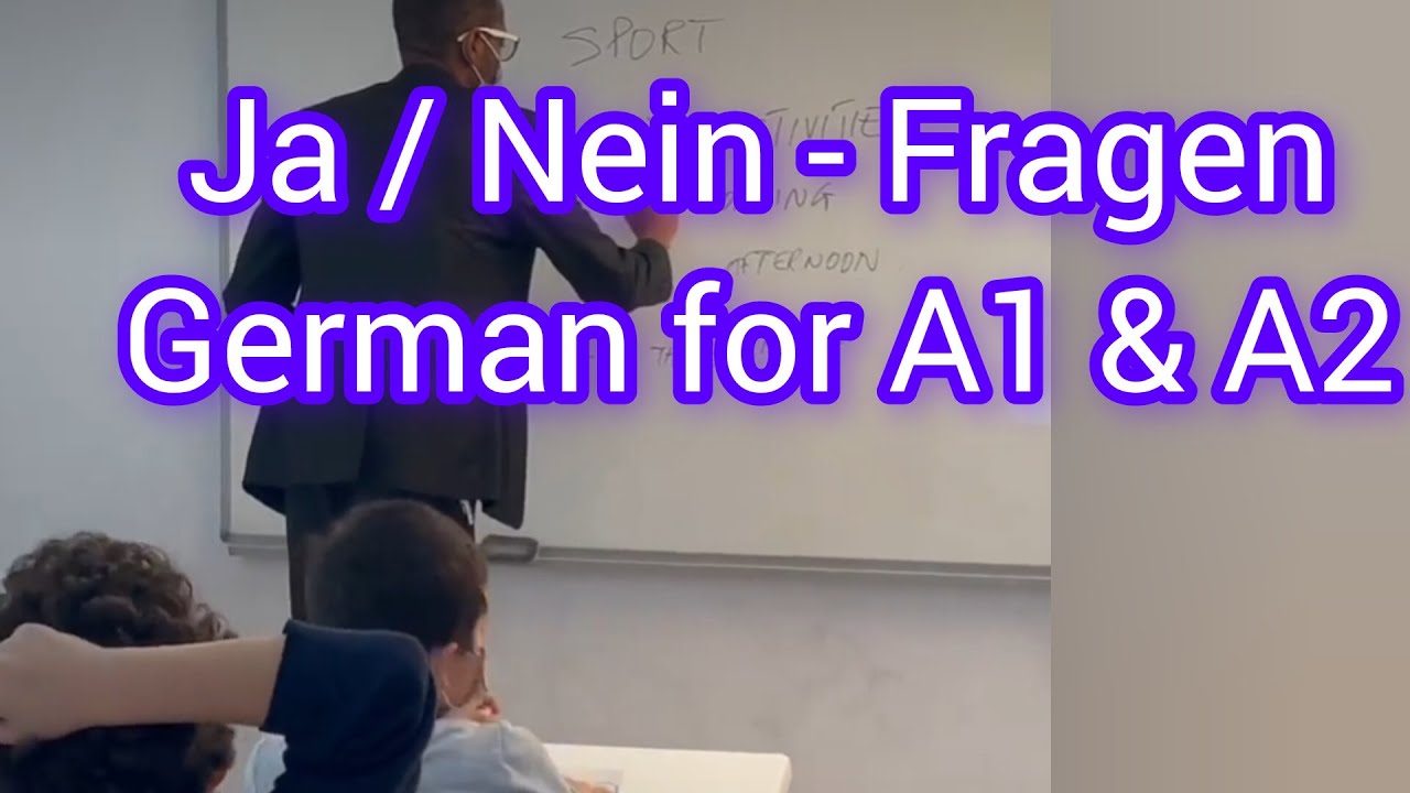 Ja - Nein Fragen. German for A1 et A2 level. - YouTube