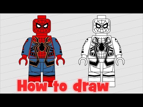 Comment dessiner Lego Spider Man de Marvel Avengers
