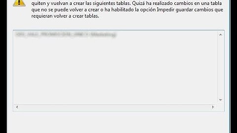 SOLUCION: No se permite guardar los cambios(Microsoft SQL Server Management Studio)