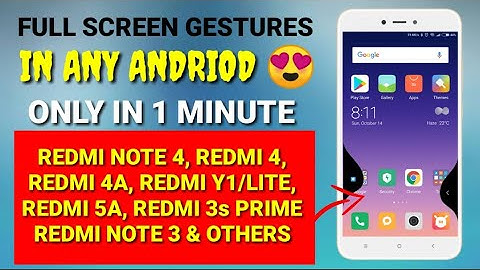 Install Full Screen Gestures in any Xiaomi phone | How to use Full Screen Gestures in redmi note 4