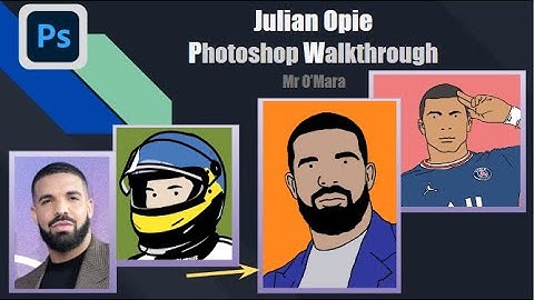 Photoshop Tutorial - How to create a Julian Opie style piece of work part Two
