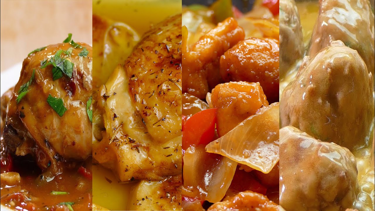 7 RECETAS CON POLLO FACILES Y SENCILLAS - YouTube