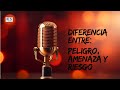 Diferencia entre Riesgo, Amenaza y Peligro