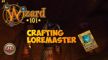 Wizard101 Crafting The Loremaster!