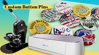 DIY Promotional Button Pins: How to Make Custom Button Pins with Cricut & Vevor Button Maker Machine