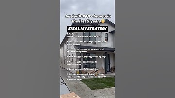 7 step strategy🏡🚀 #explore #build #realestate #newconstruction #builder #developer #development