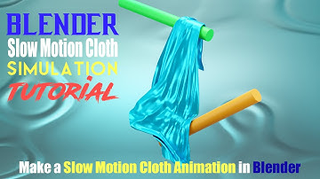 Blender Cloth Simulation || Make a Slow Motion Cloth Animation in Blender || Blender Tutorial