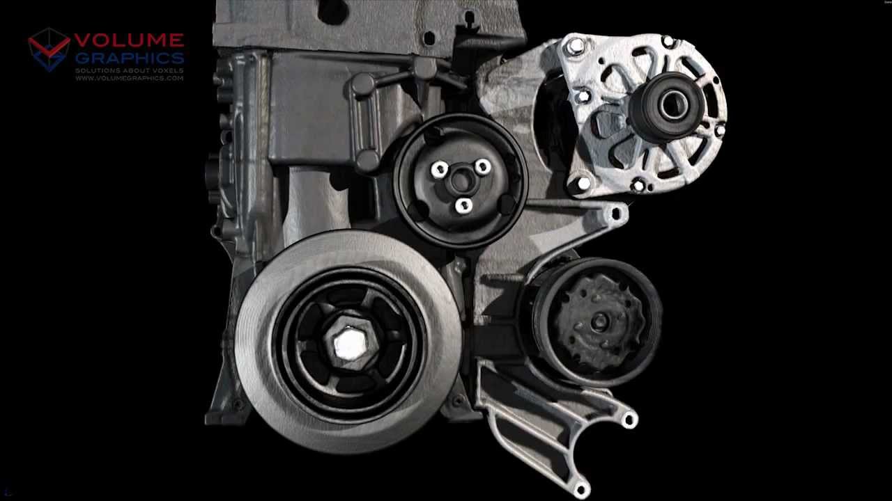 SARIKI Tomografía 3D de un motor volkswagen