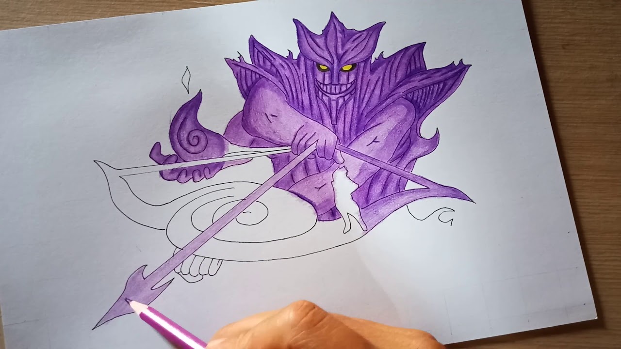 Speed drawing SASUKE susanoo - YouTube