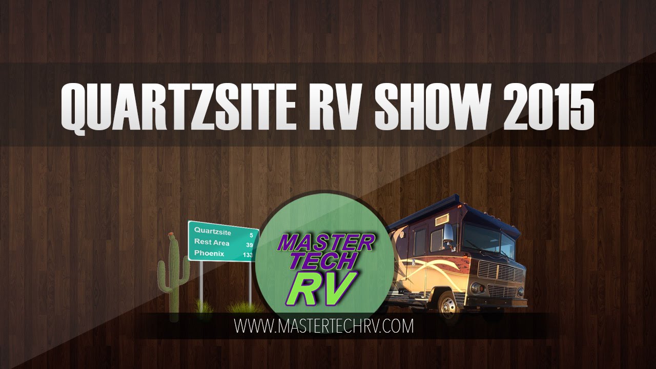 Where can someone find information for upcoming Quartzsite RV shows?