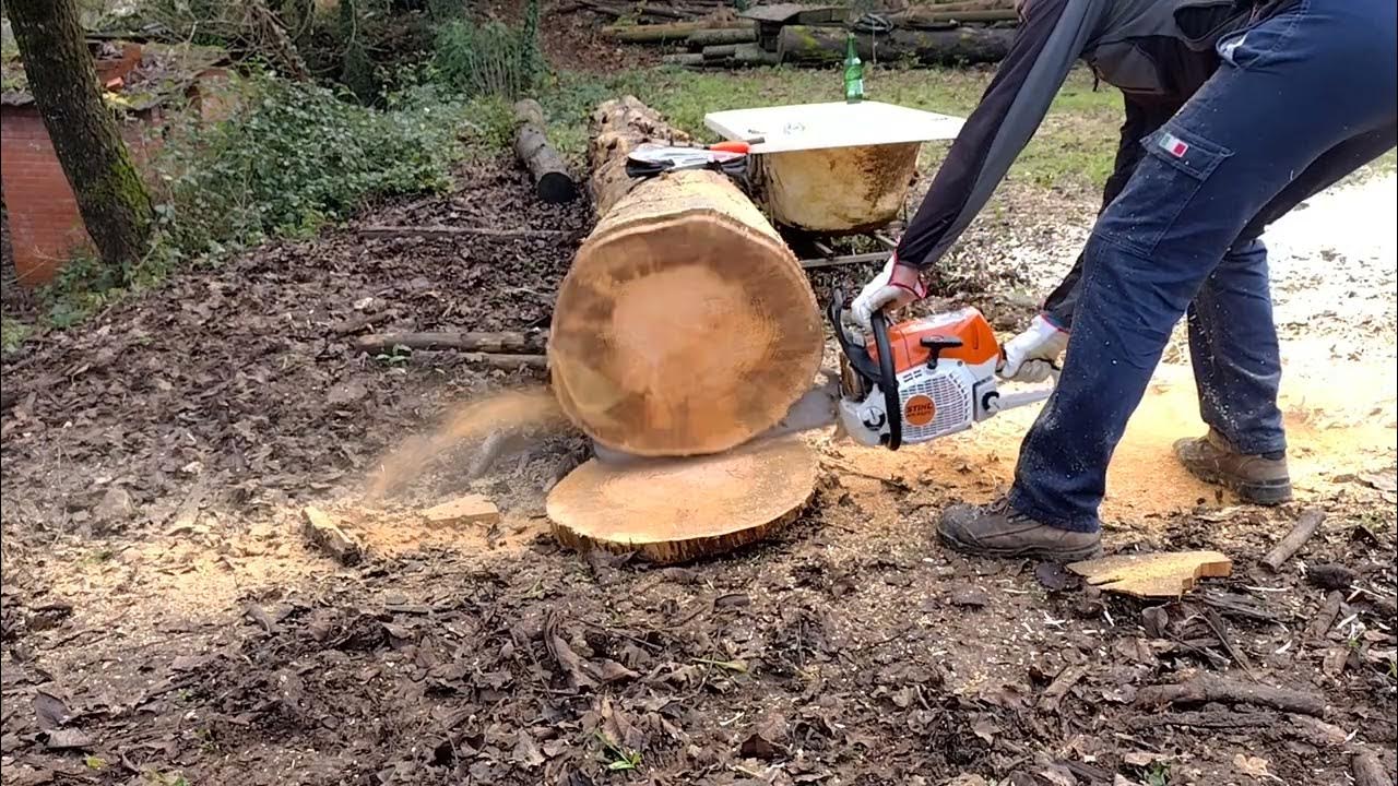 Stihl ms 462 first cut after squish work YouTube
