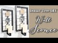 DOLLAR TREE DIY WALL SCONCE!!! | HIGH END DOLLAR TREE DIY