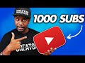 EXACTLY How to Get 1000 Subscribers on YouTube in 2022