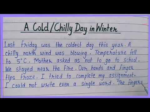 essay on a cold winter morning