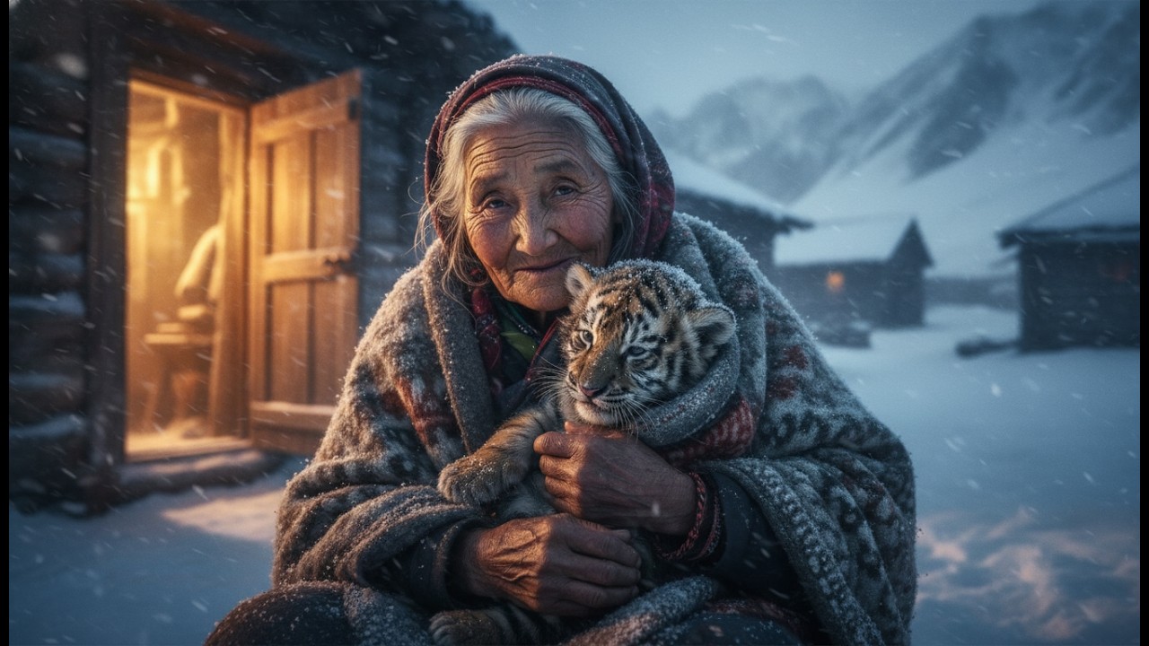 Injured Tiger Cub Rescue: Elderly Woman Saves Freezing Tiger Cub