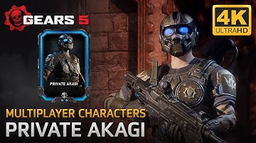Gears 5 - Multiplayer Characters: Private Akagi