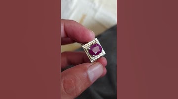 Top quality Ruby from Afghanistan handmade silver ring 💍
