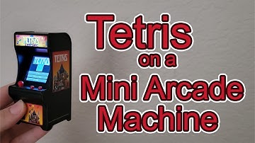 PLAYING TETRIS on a MINI ARCADE MACHINE