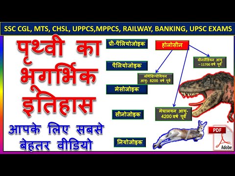 पृथ्वी का भू गर्भिक इतिहास |Geological Age of Earth in Hindi |Physical Geography