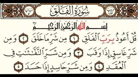 (113) سورة الفلق | شيخ الزين محمد احمد