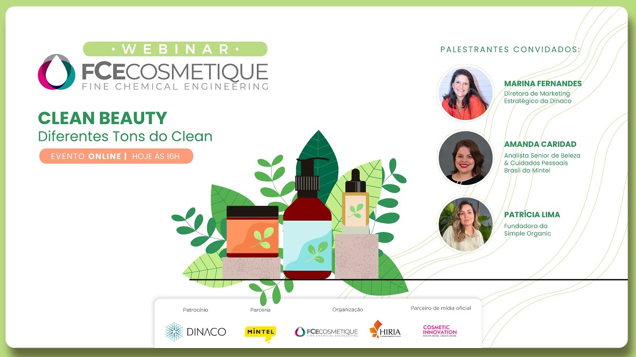 Webinar - Clean Beauty: Diferentes tons do clean