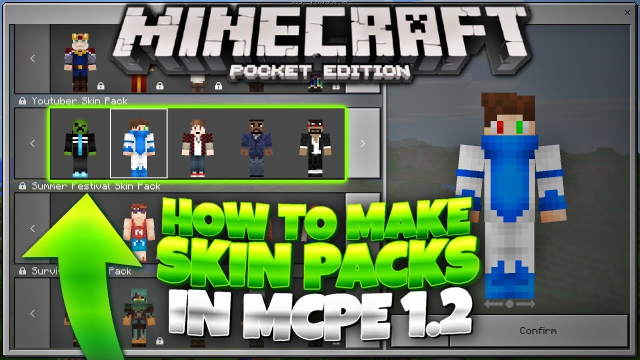 minecraft pe skin packs