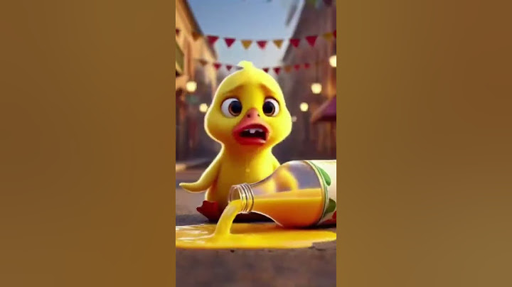 The Little Yellow Duck Is So Happy To Buy The Juice #cartoon #duckstory #funny