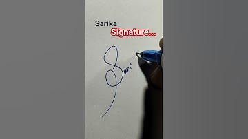 Sarika sign ✍️😘💯#shorts