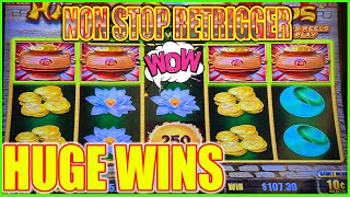 OMG 4 SCATTER RETRIGGER! I Can&#39;t Believe This HUGE WINS on Happy &amp; Prosperous Dragon Link Slot