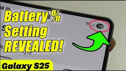 📱 Hidden Battery % Setting on Galaxy S25/S25+/Edge/Ultra – Turn It On!