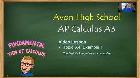 Avon High School - AP Calculus AB - Topic 6.4 - Example 1