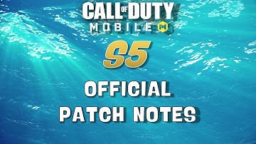 COD MOBILE SEASON 5 OFFICIAL PATCH NOTES!!!