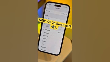 NEW iOS 26 Ringtone?? 📲📞 #iphone #ios #apple #tech