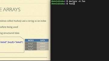 bash4.11 Associative Arrays