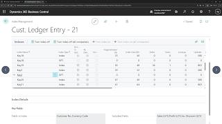Business Central short video: Turn SIFT (SumIndexField Technology) indexes on/off within BC client screenshot 1