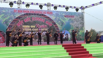 Hát then đàn tính giao lưu ngày hội hát sloong hao chợ tình Tân Sơn lục ngạn Bắc Giang