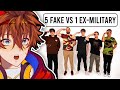 Veteran Guesses Ex-Military Vs 4 Fake | Kenji Reacts