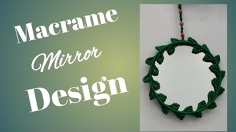 How to make a Macrame Mirror | DIY Latest Design 2025 | Macrame Mirror Tutorial | #jamalkudu 