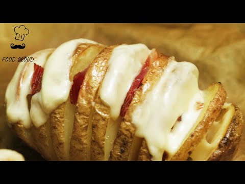 გამომცხვარი კარტოფილი ბეკონითა და ყველით | Food Cloud