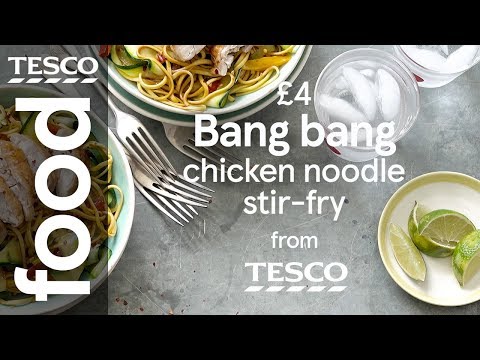 Bang bang chicken noodle stir-fry | Tesco Food