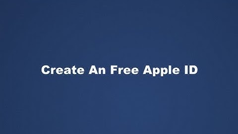 Create A Free Apple ID In iTunes Without A Credit Card